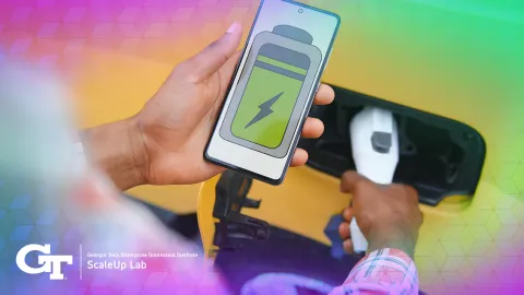 phone and battery charger