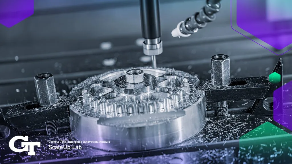 cnc machine and part